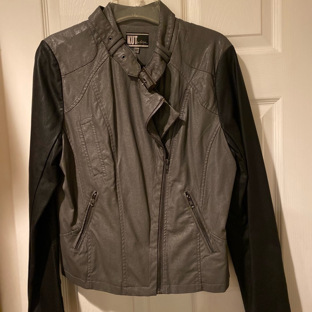 Faux Leather Jacket.